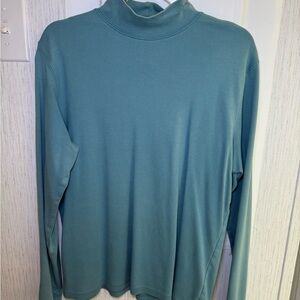 L.L. Bean Light Blue Cotton Turtleneck